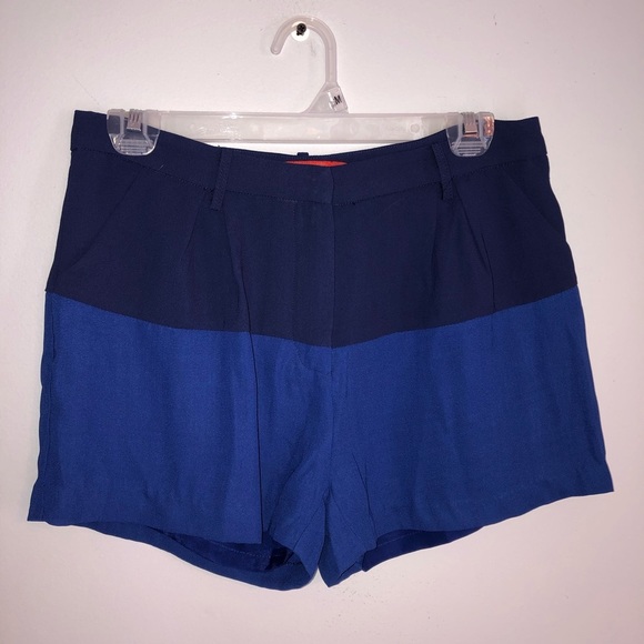 Cartonnier Anthropologie Color Block Blue Shorts - Picture 3 of 8